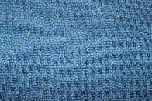 Designerbaumwollstoff Kiku blue (10 cm)